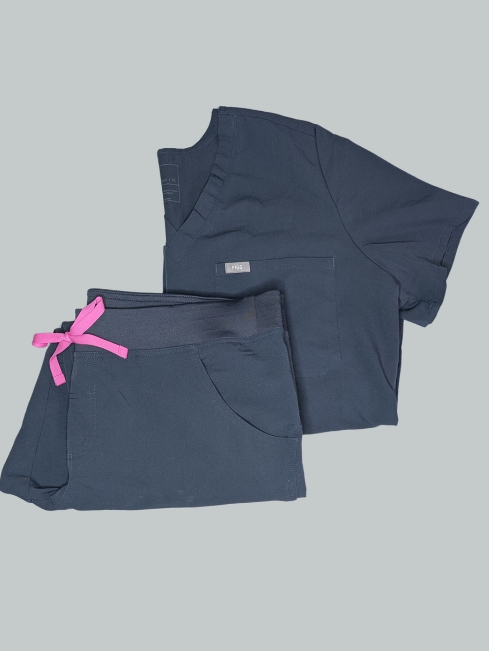 XL/XLP FIGS Scrubs Set (Catarina Top/Kade Pants) in "Night Sky" (PO 2314)